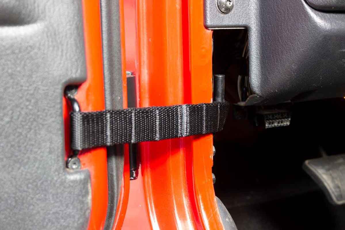 Kentrol 70732 Adjustable Door Restraint Strap for 1976-2006 Jeep CJ Wrangler YJ TJ LJ