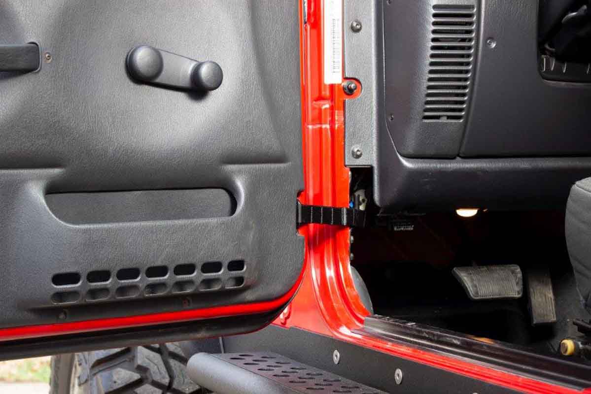 Kentrol 70732 Adjustable Door Restraint Strap for 1976-2006 Jeep CJ Wrangler YJ TJ LJ