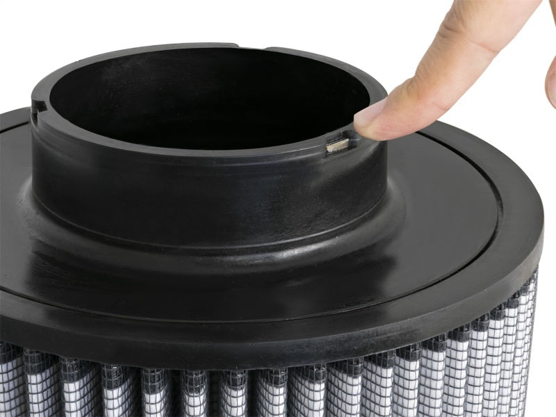 aFe Power Magnum FLOW Universal Air Filter w/Pro DRY S Media - 4" Inlet, 11" Tall - #21-90058