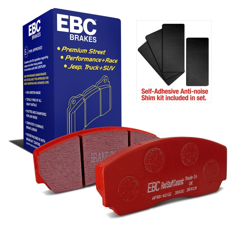 EBC 90-00 Aston Martin Vantage 5.3 (Twin Supercharged)(AP) Redstuff Front Brake Pads DP3002C