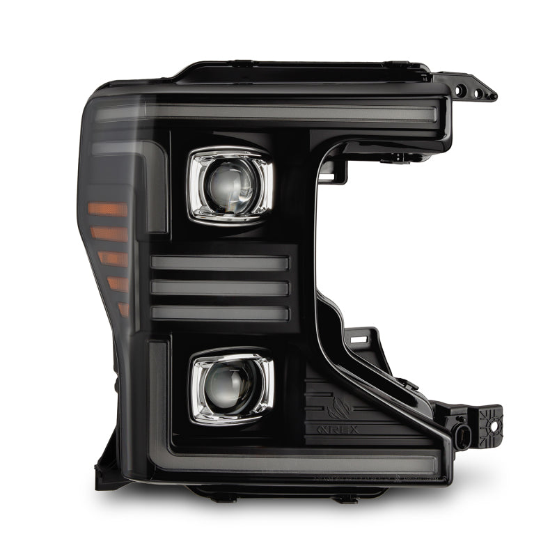 AlphaRex 880344 20-22 Ford F150 Pro-Series Projector Headlights Black with Activation Light / Sequential Signal / DRL
