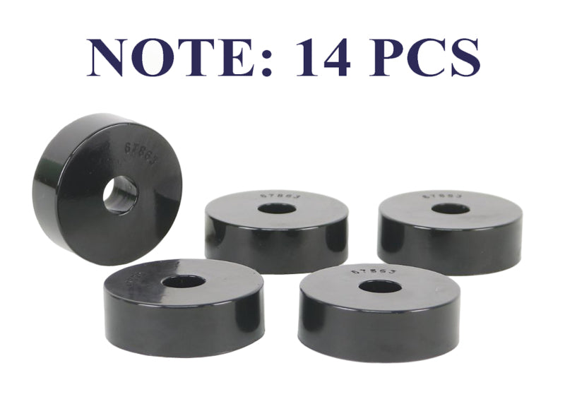 Whiteline W93478 Body Mount Bushing Set for 1959-1973 Jeep CJ5