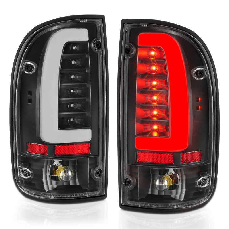 ANZO 95-04 Toyota Tacoma LED Taillights Black Housing Clear Lens (Pair)