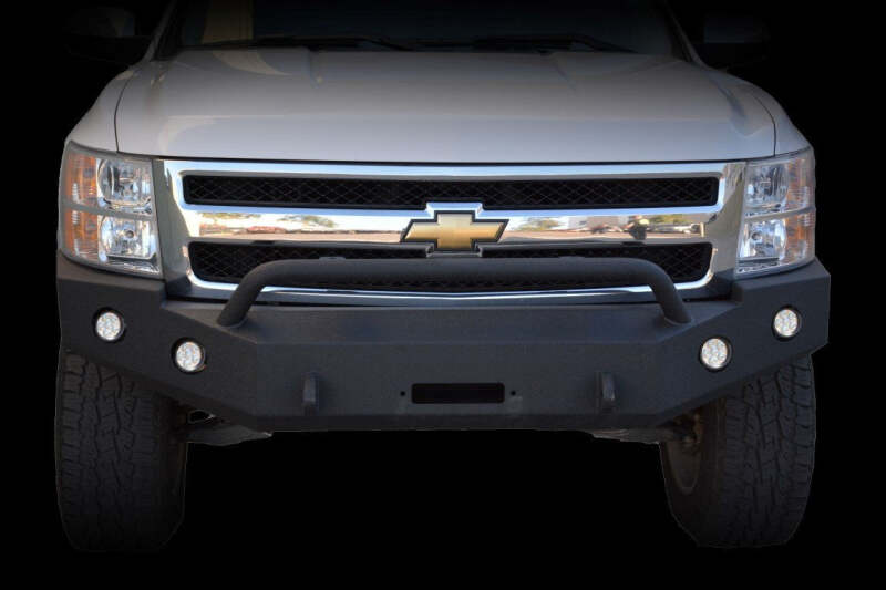 DV8 Offroad 07-13 Chevrolet Silverado 1500 Front Bumper - Black Powdercoat - #FBCS1-01