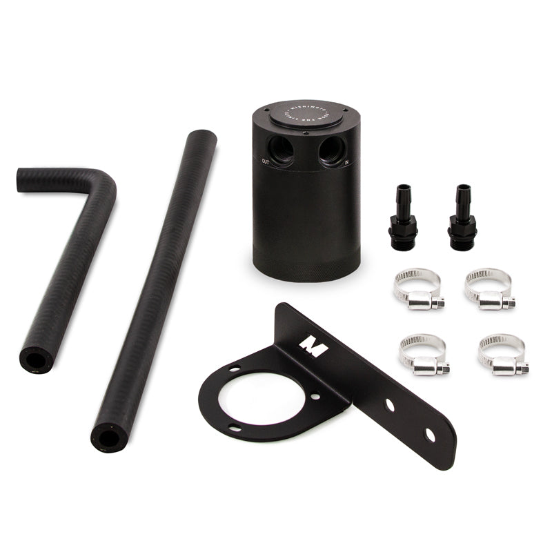 Mishimoto 2016+ Honda Civic 1.5L Turbo Baffled Oil Catch Can Kit - Black (PCV Side) - #MMBCC-CIV-16PBE