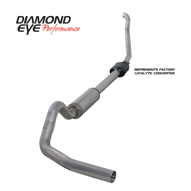 Diamond Eye K4306A 4in Turbo-Back Exhaust Kit - 1994-1997 Ford F-250/F-350 | Aluminized