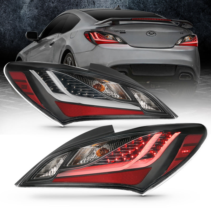 ANZO 2010-2016 Hyundai Genesis Coupe LED Taillights