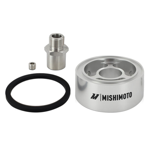 Mishimoto Oil Filter Spacer 32mm 3/4 - 16 Thread - Silver - #MMOC-SPC32-34SL