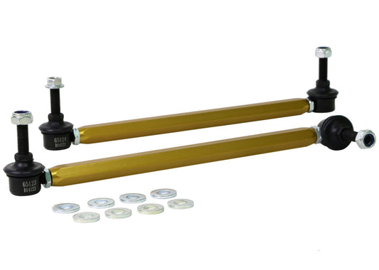 Whiteline KLC151 Front Sway Bar Link Kit Heavy Duty Adjustable Steel Ball for 2000-2011 Ford Focus, 2004-2012 Volvo S40, 2006-2013 Mazda 3 and More