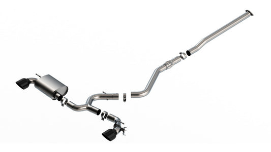 Borla 140926BC 22-23 Hyundai Kona N 2.0L 4 CYL. Turbo AT/MT ATAK Catback Exhaust Black Chrome - #140926BC