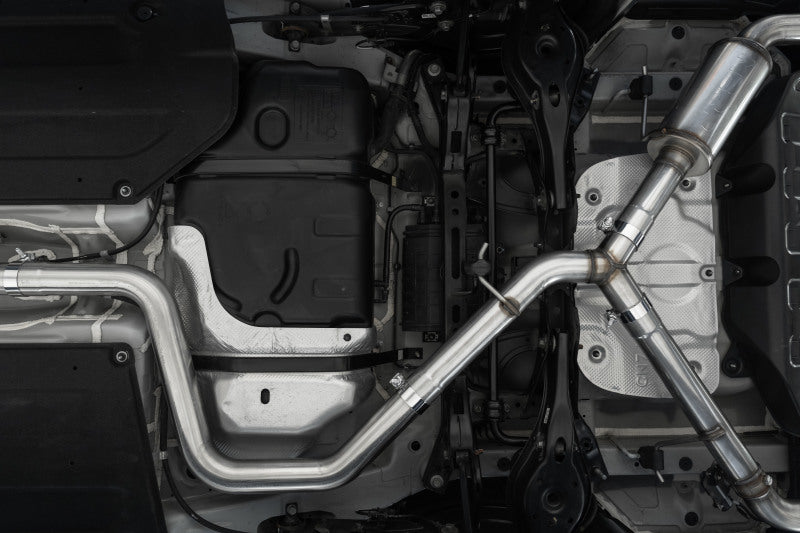 MBRP S47103CF 22-23 Hyundai Elantra N 2.0L Turbo T304 5in OD CF Tips Dual Outlet 3in Cat Back Exhaust - #S47103CF