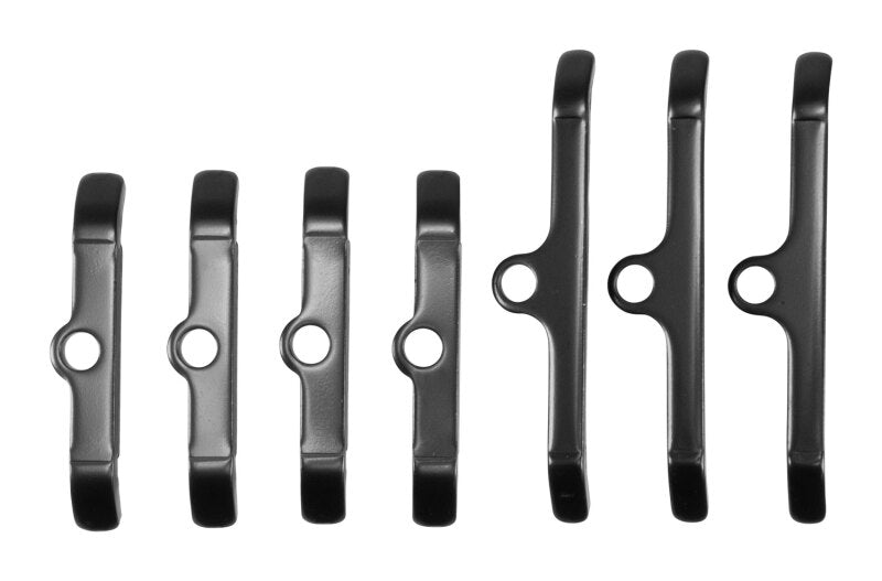 Edelbrock 44143 Chevrolet Big Block Hold-Down Tab Kit - Black Finish (Quantity 7)