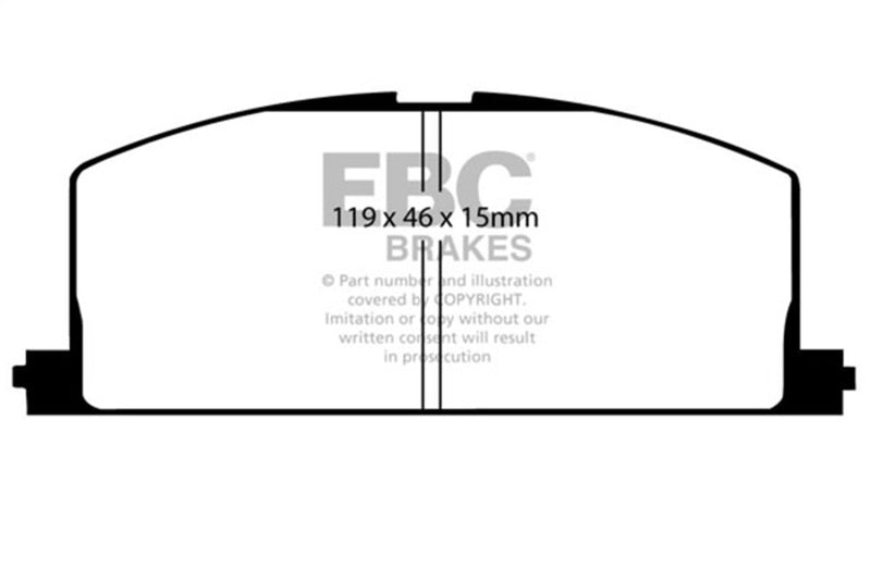 EBC 90-91 Toyota Celica 1.6 Yellowstuff Front Brake Pads DP4453R