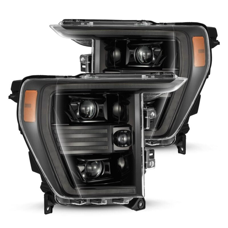 AlphaRex 880294 21-22 Ford F150 PRO-Series Projector headlights Alpha-Black w/Activation Light/Sequential Signal