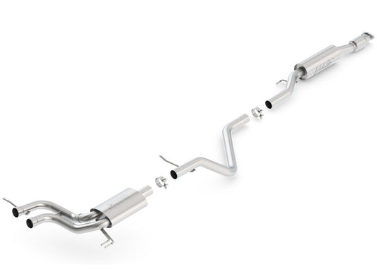 Borla 140506 13-15 Hyundai Veloster Turbo 1.6L AT/MT FWD 2dr Dual Center Rear Exit Cat-Back Exhaust - #140506