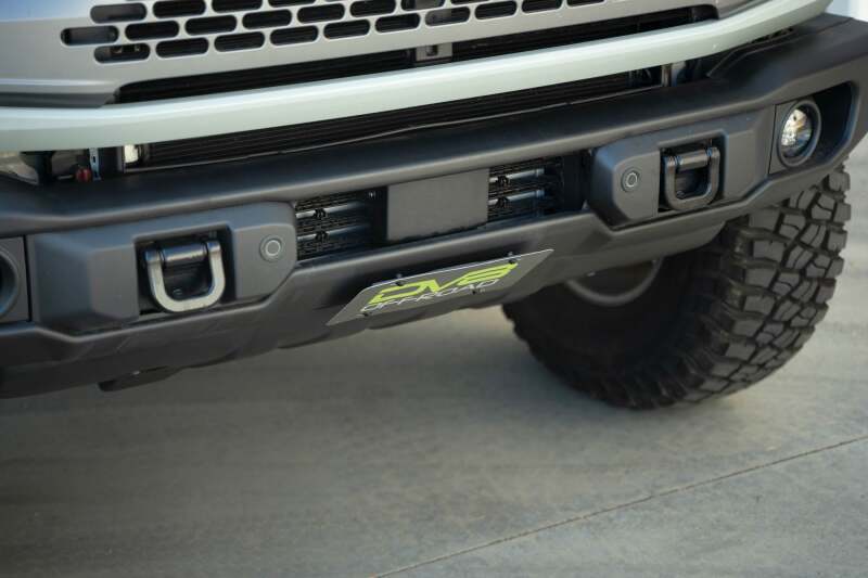 DV8 Offroad 2021 Ford Bronco Capable Bumper Slanted Front License Plate Mount - #LPBR-05