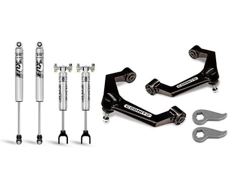 Cognito Motorsports 110-P0779 3-Inch Performance Leveling Kit with Fox PS 2.0 IFP Shocks for 2020-2025 Chevrolet Silverado / GMC Sierra 2500 HD / 3500 HD