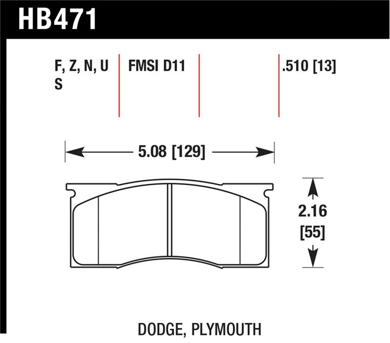 Hawk Disc Brake Pad HFHB471F510