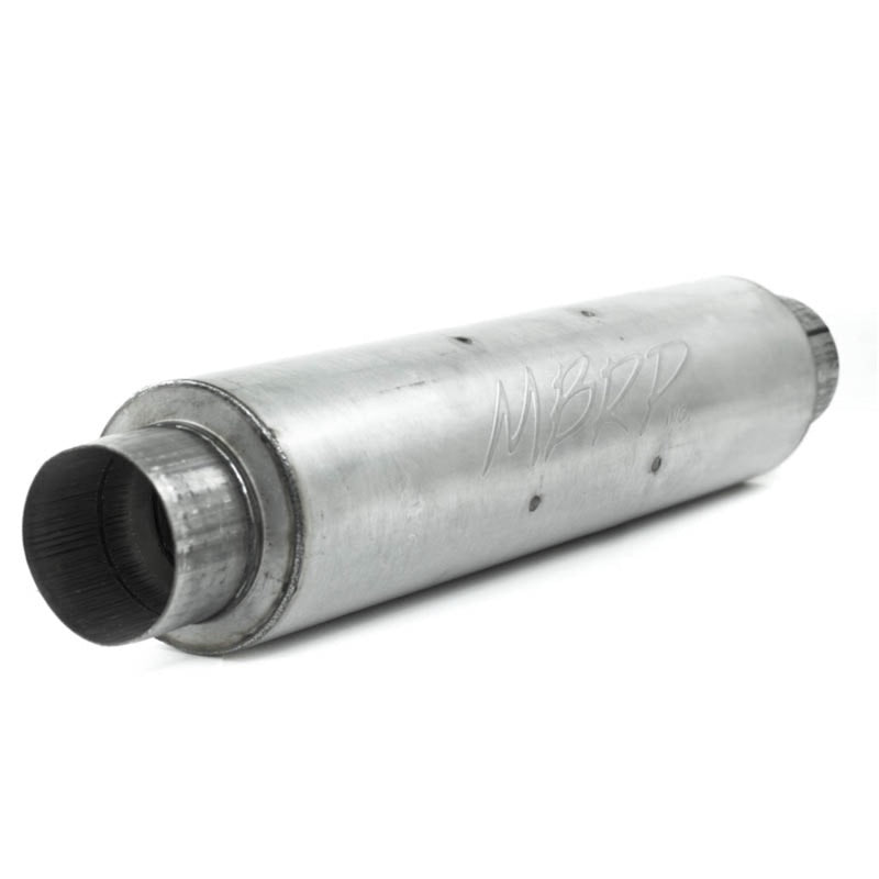 MBRP M1004A Universal Quiet Tone Muffler 4in Inlet/Outlet 24in Body 6in Dia 30in Overall Aluminum - #M1004A