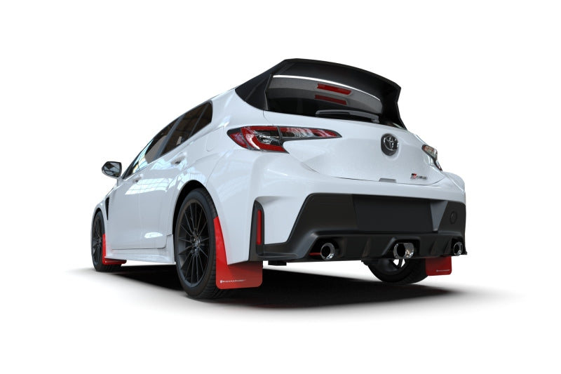 Rally Armor UR Mud Flaps - 2023-2026 Toyota GR Corolla - Red/Black Logo - #MF89-UR-RD-BLK
