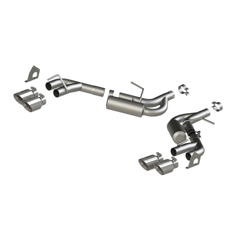 MBRP Camaro V6 2.5in NPP Dual Axle Back Exhaust w/ 4in Quad Dual-Wall
