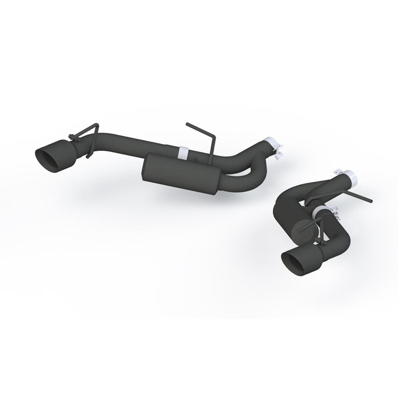 MBRP Camaro 2.5in Black Coated Non NPP Axle Back Exhaust - 4in