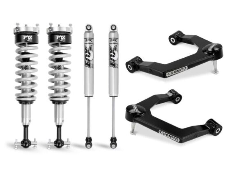 Cognito Motorsports 210-P0874 3-Inch Performance Ball Joint Leveling Kit with Fox PS Coilover 2.0 IFP Shocks for 2019-2024 Chevrolet Silverado / GMC Sierra 1500