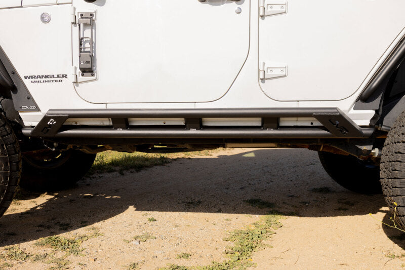 DV8 Offroad 2007-2018 Jeep Wrangler JK 4-Door Rock Sliders - #SRJK-07