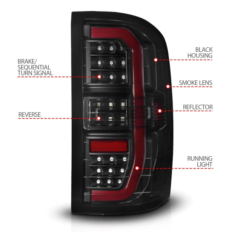 ANZO 2014-2019 GMC Sierra 1500 LED Taillights