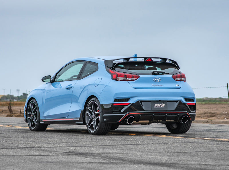 Borla 140832 19-20 Hyundai Veloster N 2.0L I4 MT FWD 2DR 3in ATAK CatBack Exhaust w/ SS Tips - #140832