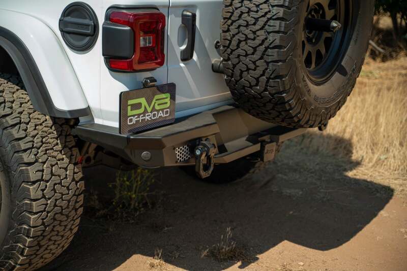 DV8 Offroad 2018 Jeep Wrangler JL MTO Series Rear Bumper w/ Optional Tire Carrier - #RBJL-13