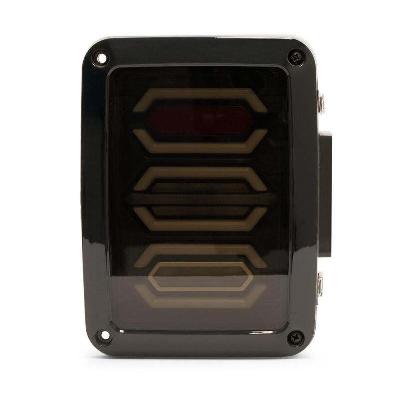 DV8 Offroad 07-18 Jeep Wrangler JK Octagon LED Tail Light - #TLJK-02