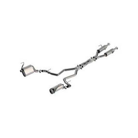Borla 140987 21-24 Jeep Grand Cherokee 5.7L S-Type Cat-Back - Factory Valance Tips - #140987
