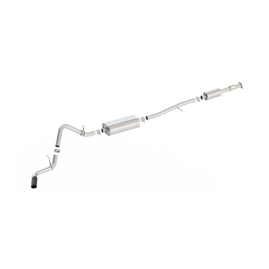 Borla 140800BC S-Type Cat-Back 19-20 Chevrolet Silverado Side Exit Exhaust - Black Chrome Tip - #140800BC