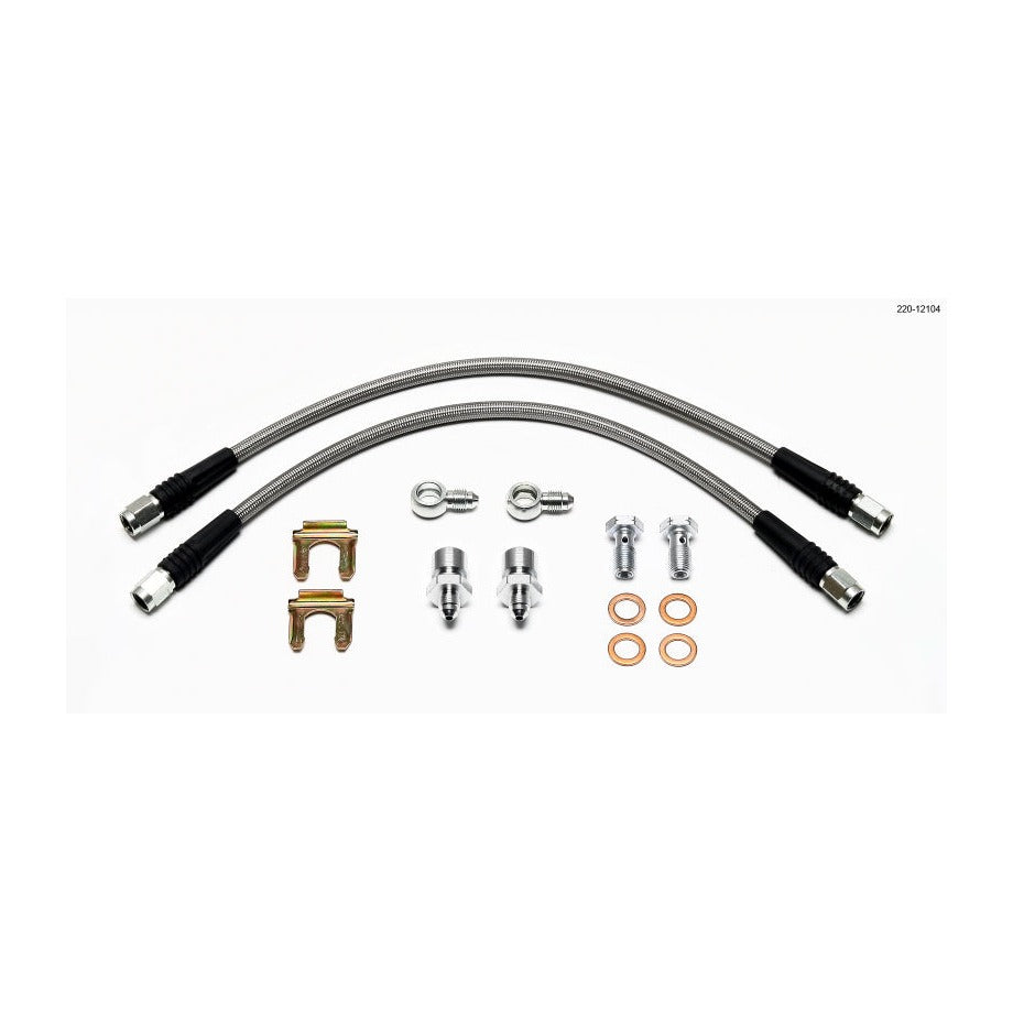 Wilwood Flexline Kit D52 Caliper 14in w/ Banjo 10mm -3/8-24 Chassis - #220-12104
