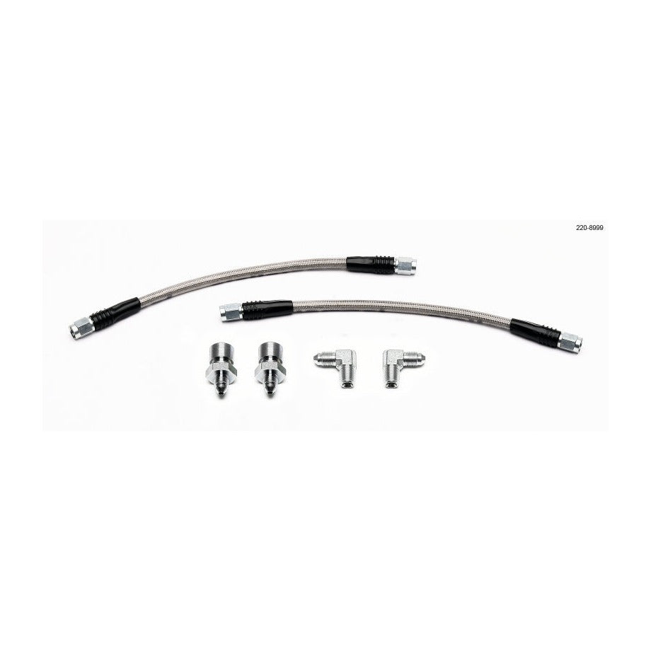 Wilwood GM 1500/2500 Rear (w/13in Rotor) 10in OAL Flexline Brake Hose w/Fittings - #220-8999