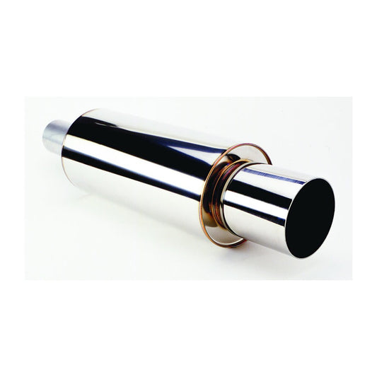 HKS Universal SS Hi-Power Muffler (120mm tip / 75mm piping) (SUS304 NO COATING)
