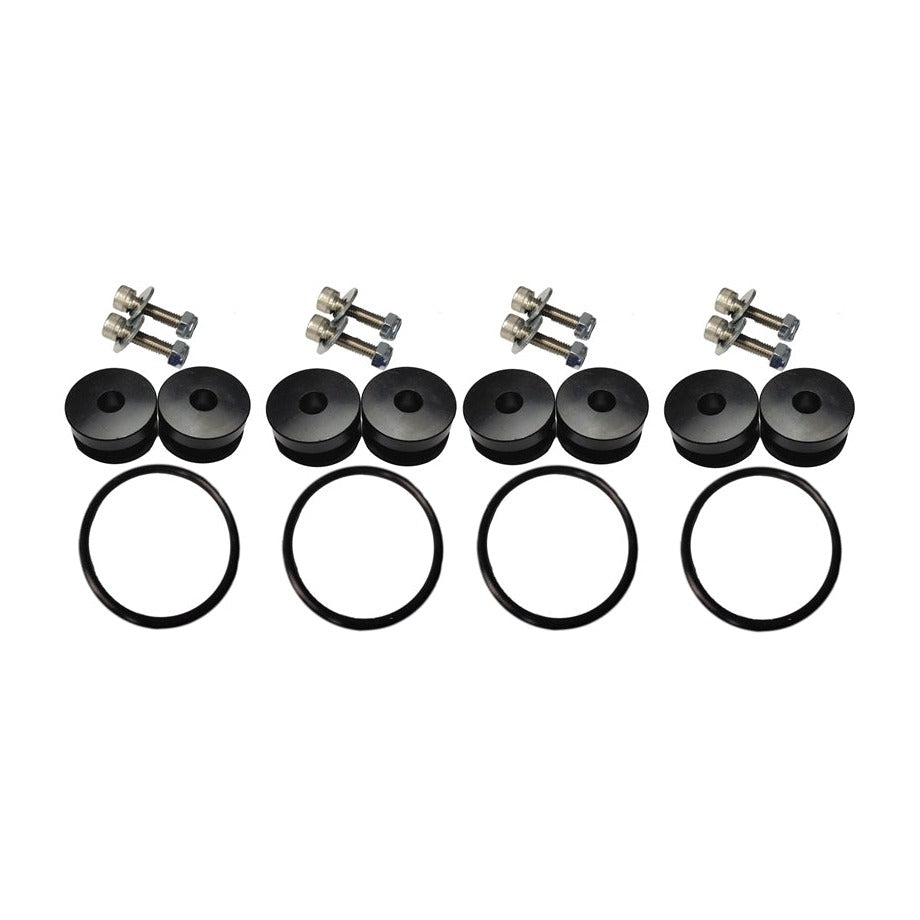 Torque Solution Billet Bumper Quick Release Kit Combo (Black): Universal