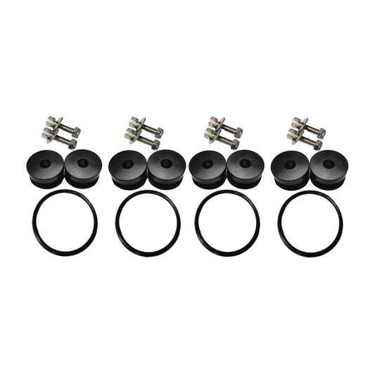 Torque Solution Billet Bumper Quick Release Kit Combo (Black): Universal