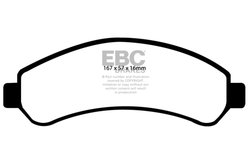 EBC 1998-2005 Chevrolet Blazer 4.3 2WD Greenstuff Front Brake Pads DP61256
