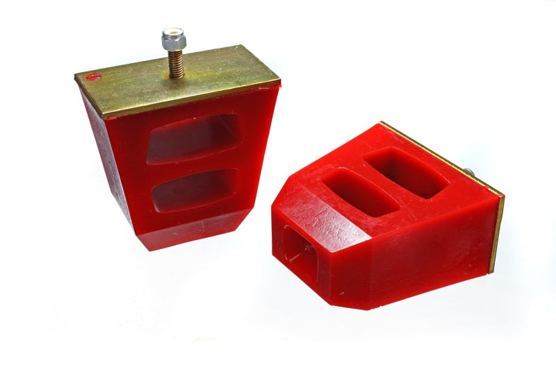 Energy Suspension Univ 4.5in Tall x 4.5in Long x 2.5in Wide Red Bump set 9.9104R