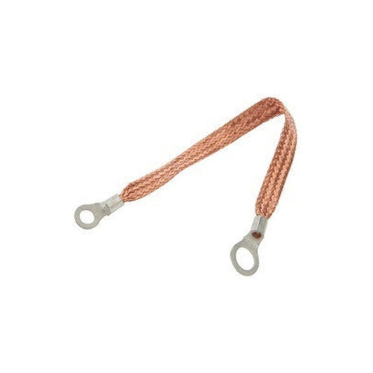 Allstar Performance Copper Ground Strap 24in w/ 1/4in and 3/8in Ring ALL76329-24