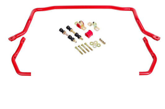BMR 78-87 G-Body Front & Rear Sway Bar Kit w/ Bushings - Red