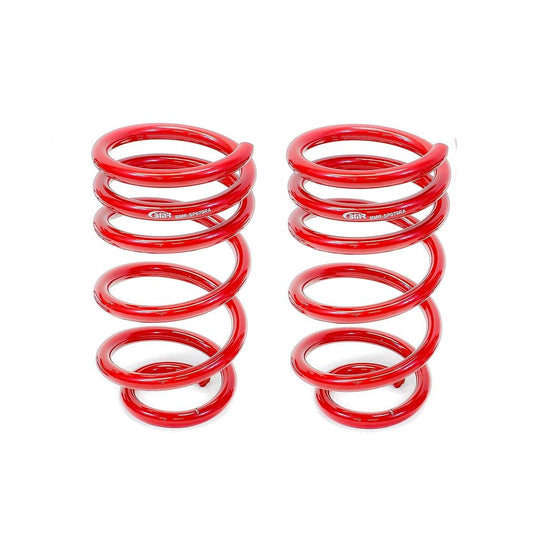 BMR 2010-2015 5th Gen Camaro V8 Rear Lowering Springs (1.25in Drop) - Red