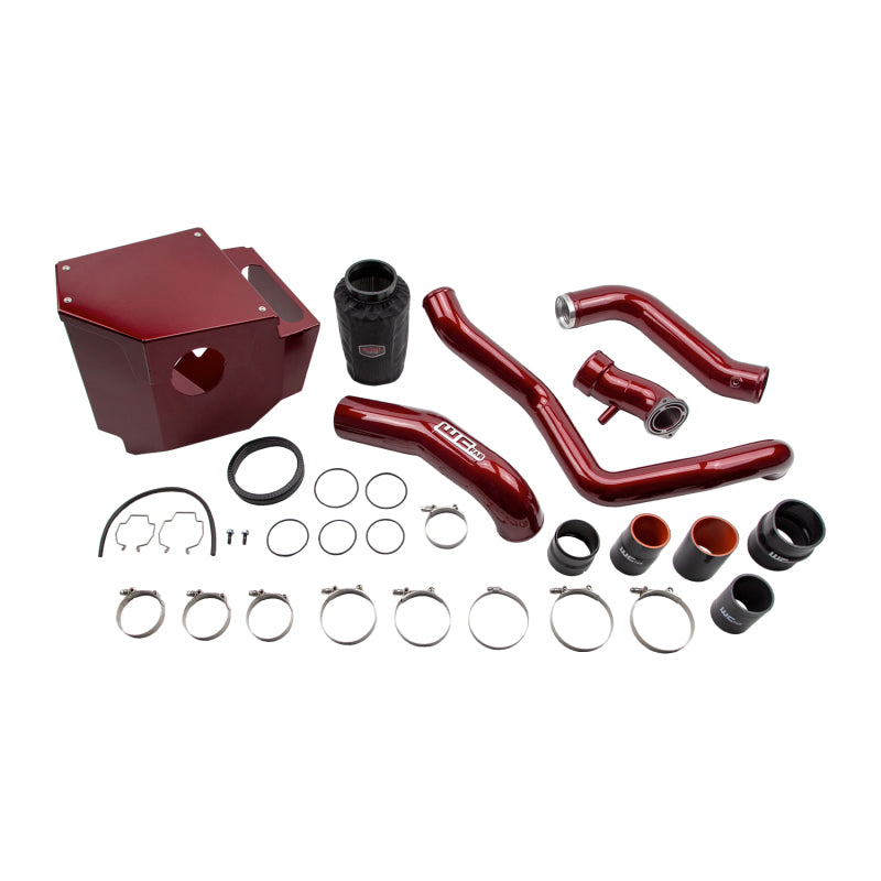 Wehrli Custom Fabrication WCF100414-RED Stage 2 Intake Bundle Kit Illusion Cherry for 2020-2026 Chevrolet Silverado / GMC Sierra 2500 HD / 3500 HD L5P Duramax