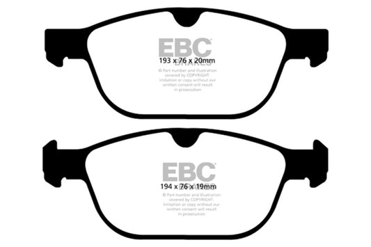 EBC 08+ Volvo XC60 3.0 Turbo Redstuff Front Brake Pads DP32018C