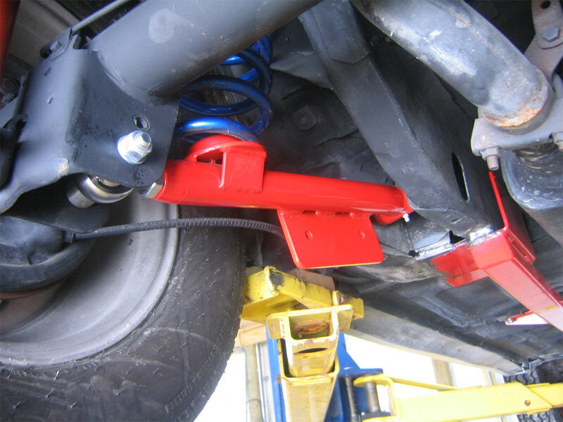 UMI Performance 101516-R Upper/Lower Rear Control Arms Red for 1979-1998 Mustang