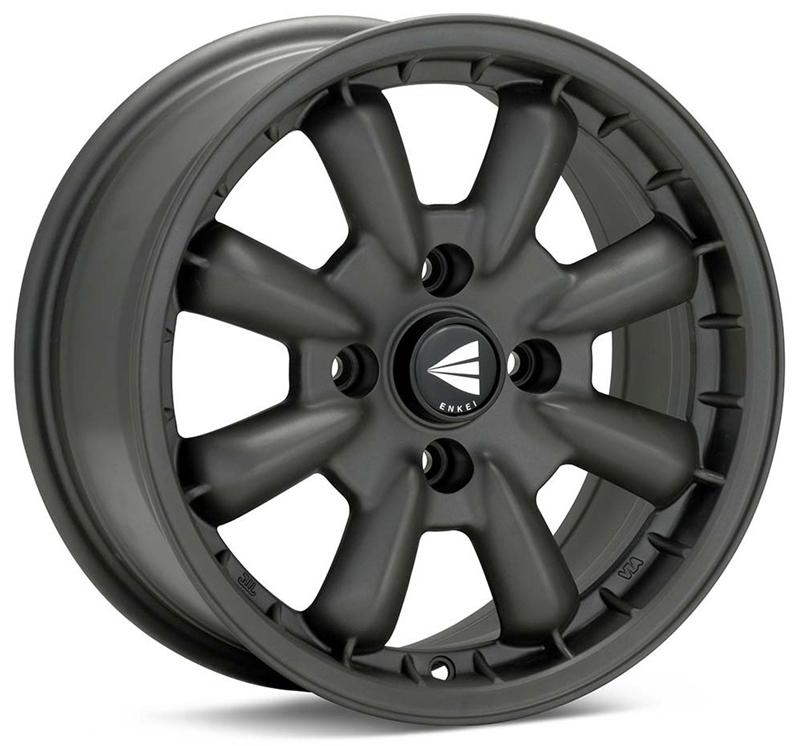Enkei Compe 16x7 0mm Offset 4x114.3 Bolt Pattern 72.6mm Bore Dia Matte Gunmetal Wheel