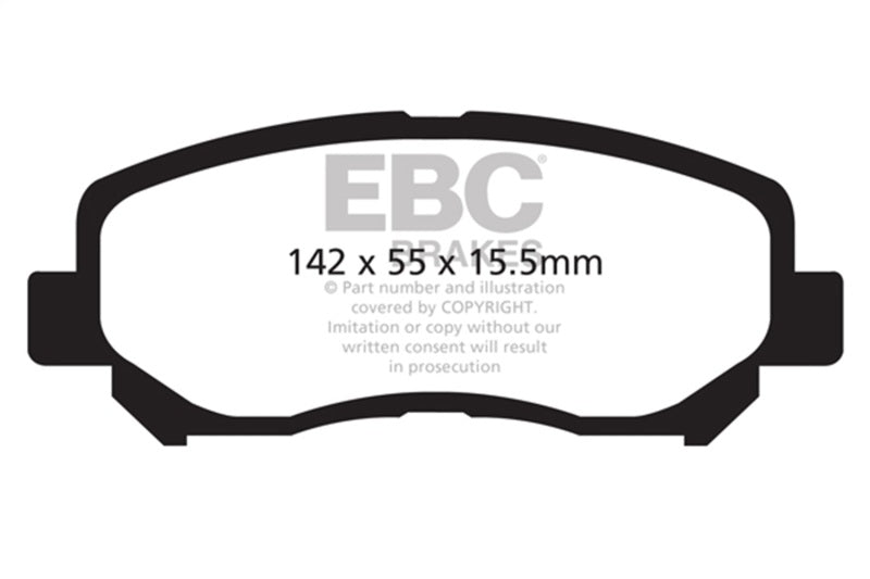 EBC 12+ Mazda CX-5 2 Redstuff Front Brake Pads DP32134C