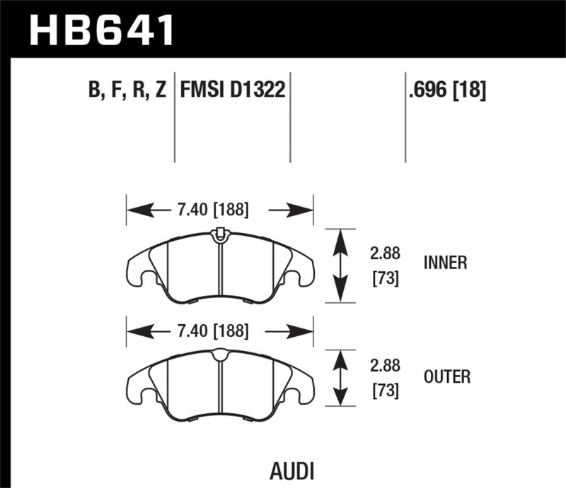 Hawk Performance HB641B.696 HPS 5.0 Street Brake Pads